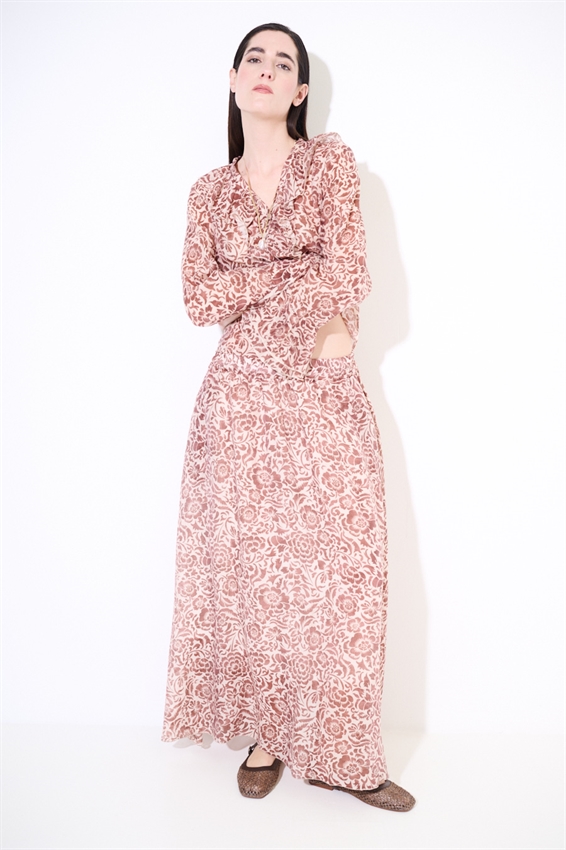 GONNA LUNGA SVASATA STAMPATA