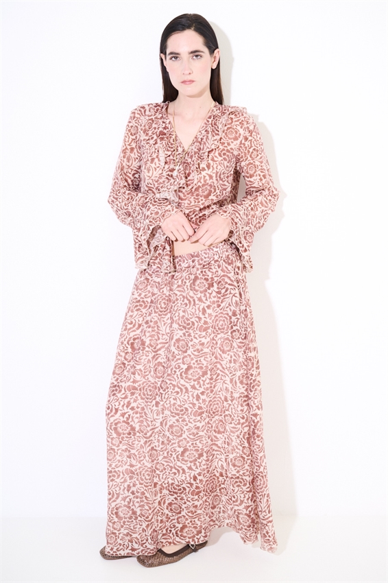 GONNA LUNGA SVASATA STAMPATA