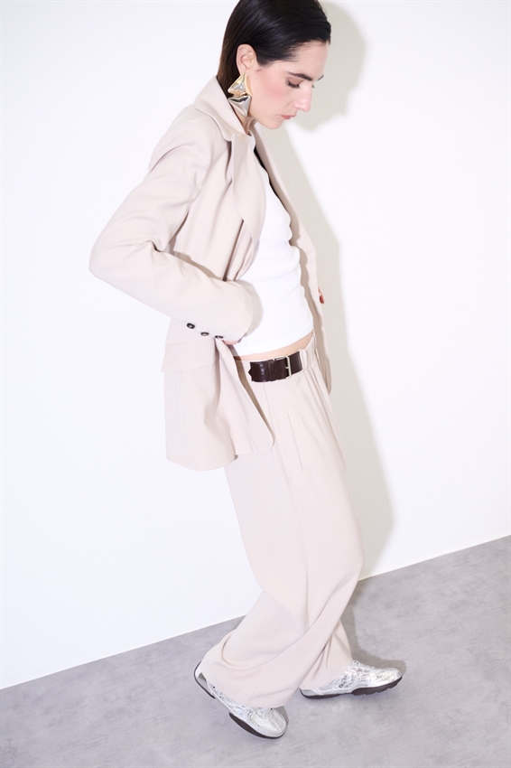 PANTALONE DRITTO CON FIBBIE