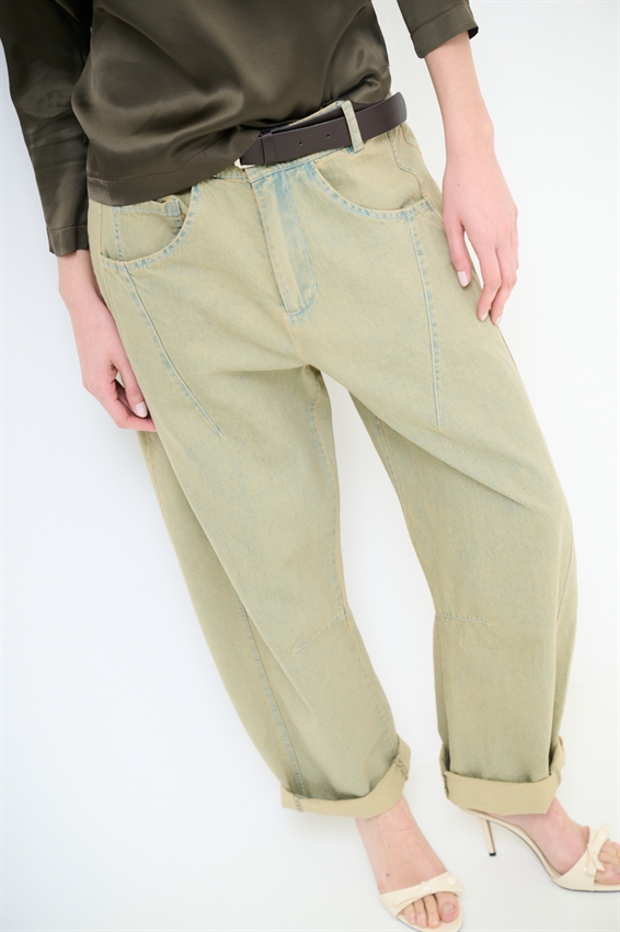 PANTA BALLOON CON PINCES E CINTURA CORDA THE