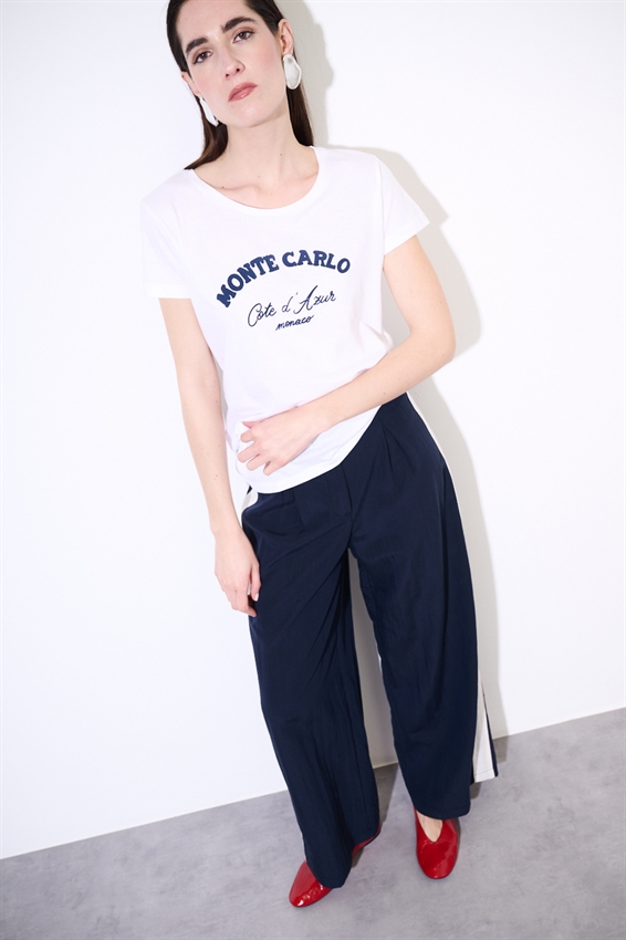 T-SHIRT BASIC CON STAMPA MONTECARLO