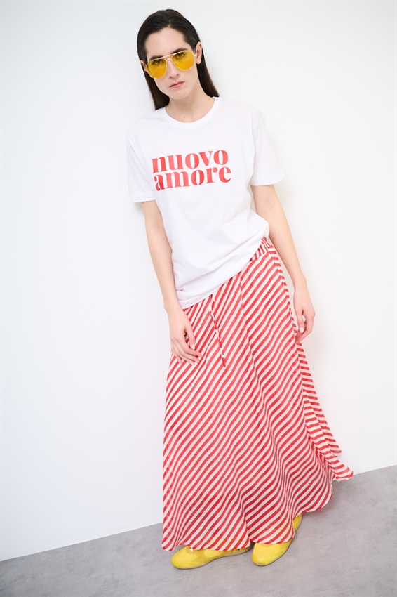 T-SHIRT OVER CON STAMPA NUOVO AMORE