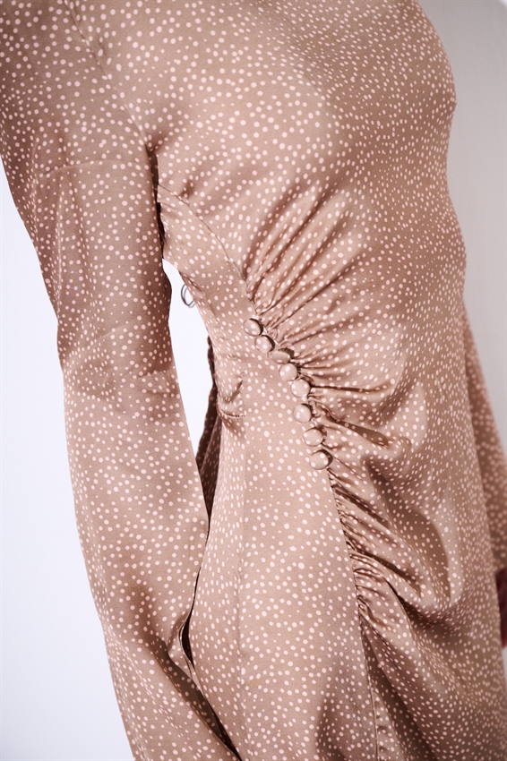 MINI ABITO RIPRESA LAT. IN RASO STAMPATO