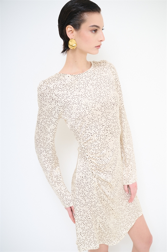 MINI ABITO RIPRESA LAT. IN RASO STAMPATO