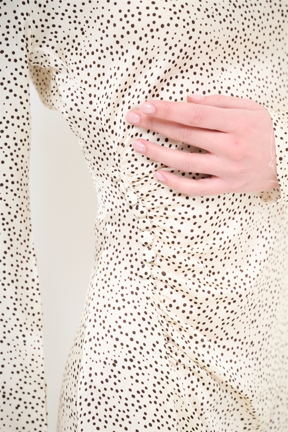 MINI ABITO RIPRESA LAT. IN RASO STAMPATO