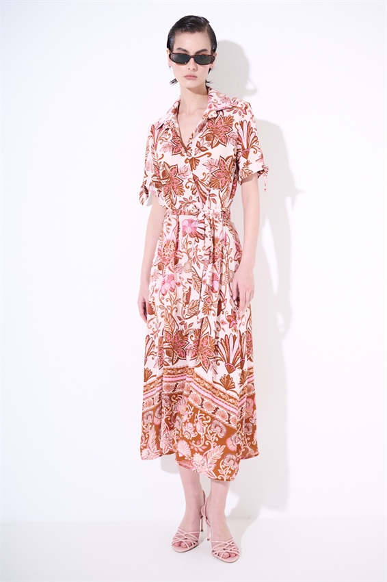 ABITO CHEMISIER MEZZA MANICA STAMPATO