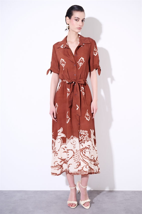 ABITO CHEMISIER MEZZA MANICA STAMPATO