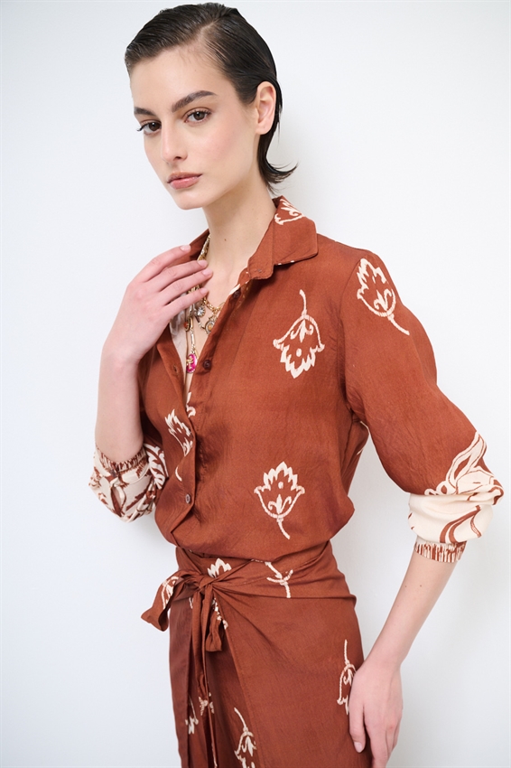 CAMICIA BASIC STAMPATA