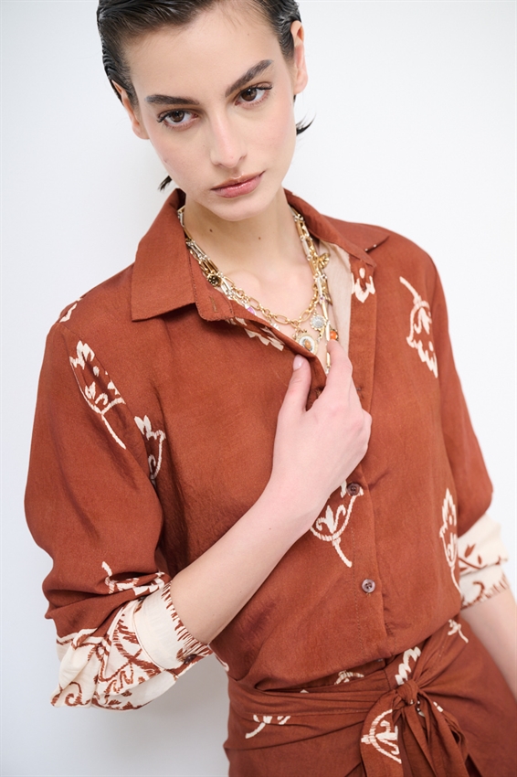 CAMICIA BASIC STAMPATA