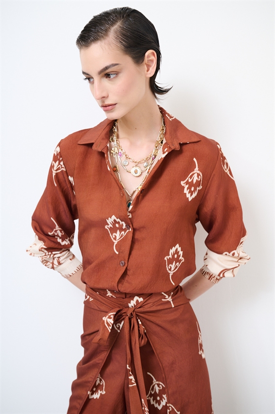 CAMICIA BASIC STAMPATA