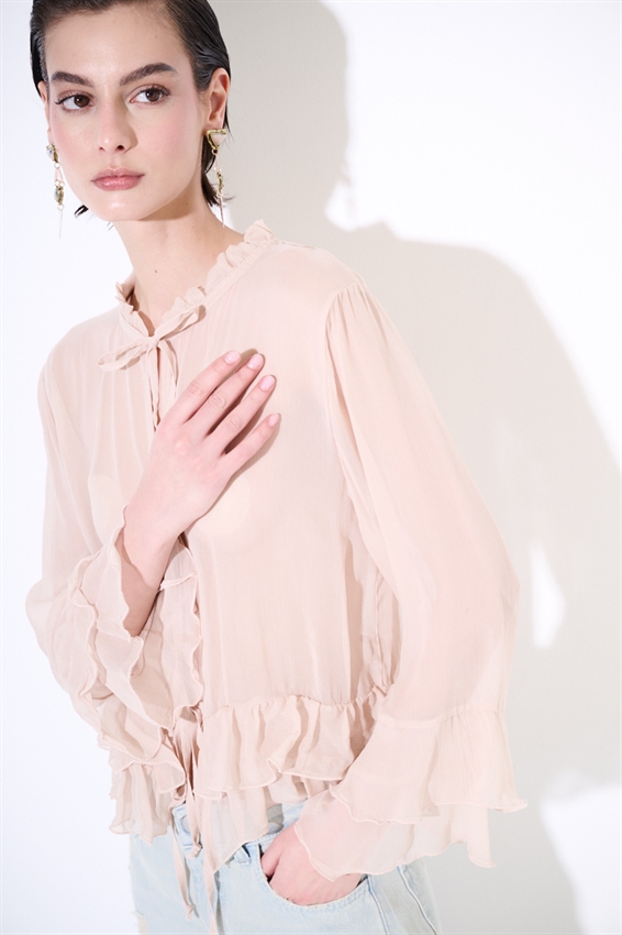 CASACCA CON GALE E LACCINI ROSA