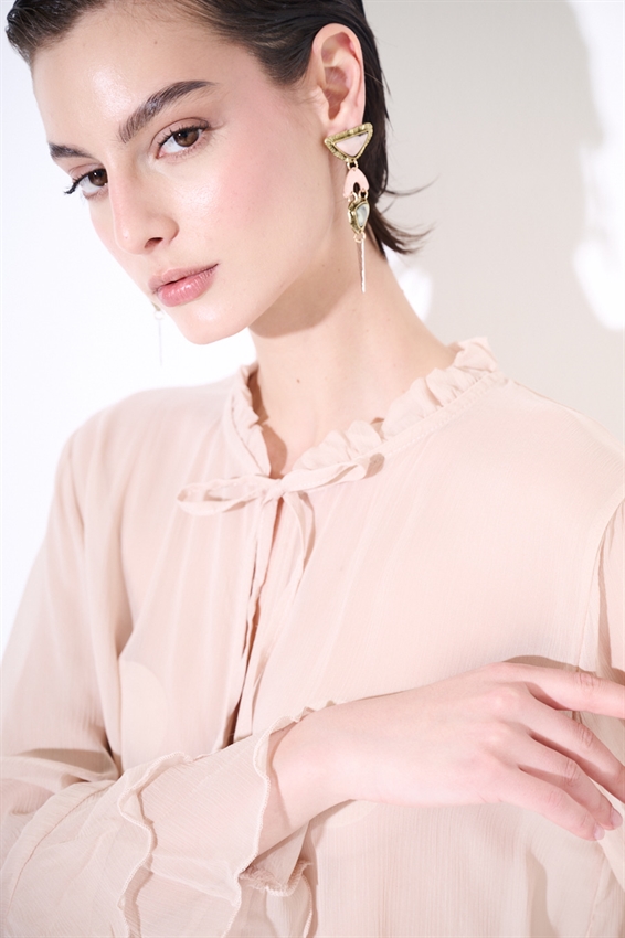 CASACCA CON GALE E LACCINI ROSA