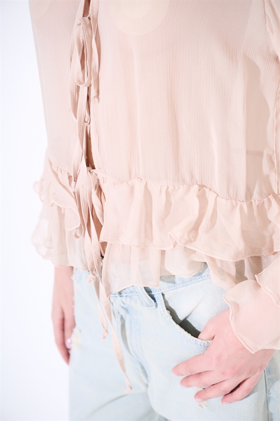 CASACCA CON GALE E LACCINI ROSA