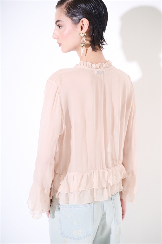 CASACCA CON GALE E LACCINI ROSA