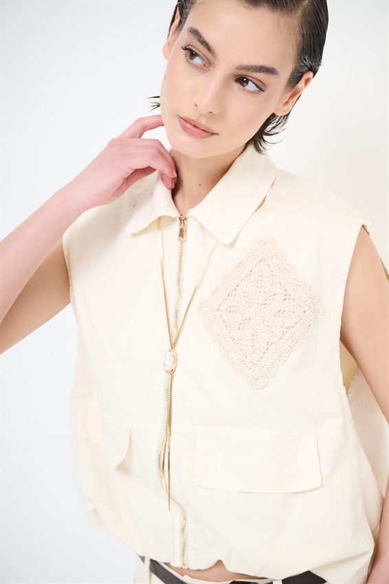 GIUBBOTTO OVERSIZE CON PATCH