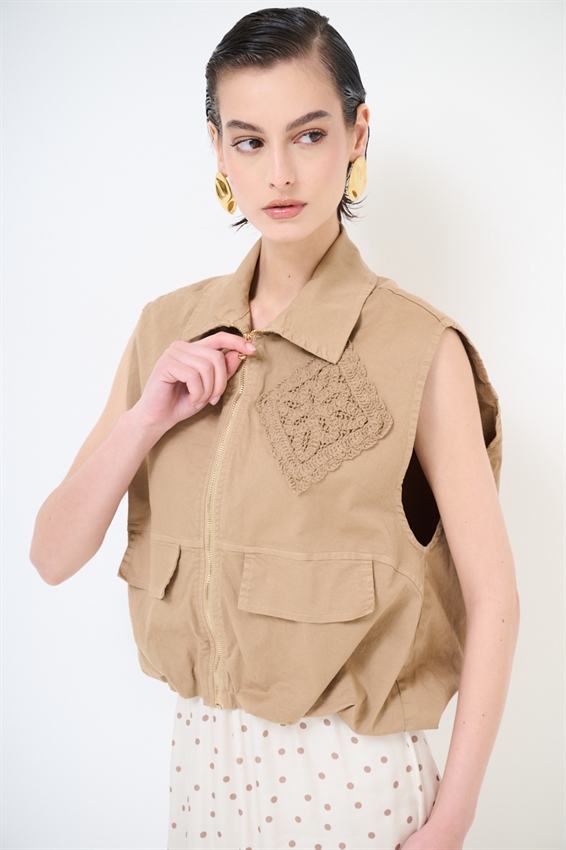 GIUBBOTTO OVERSIZE CON PATCH