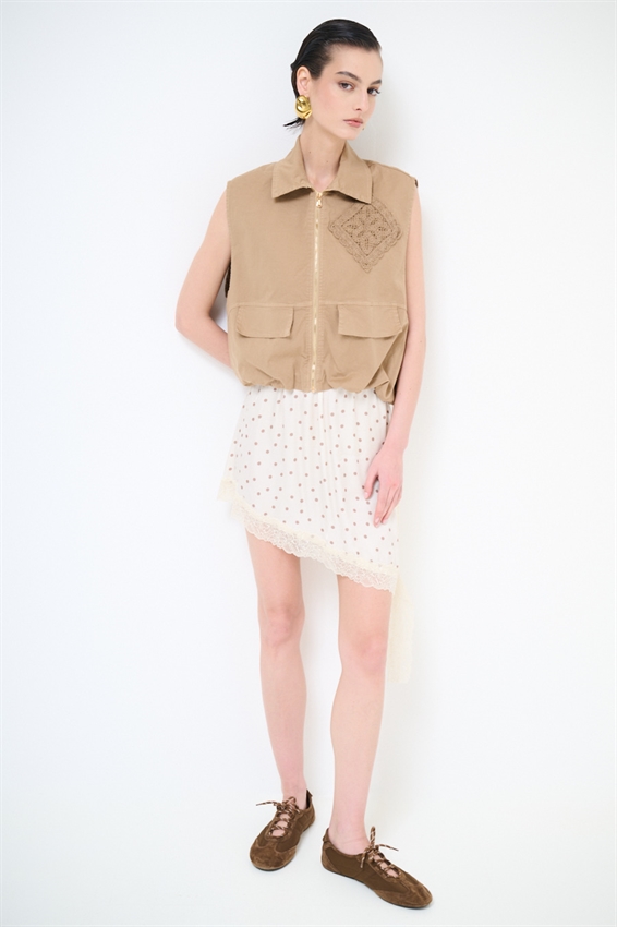 GIUBBOTTO OVERSIZE CON PATCH