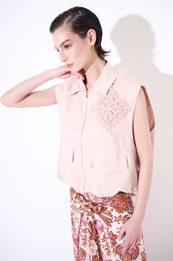 GIUBBOTTO OVERSIZE CON PATCH CIPRIA