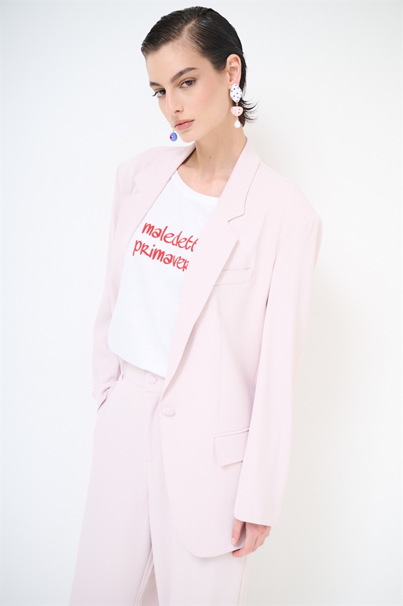 BLAZER MONOPETTO CON REVERS CLASSICI E UN BOTTONE