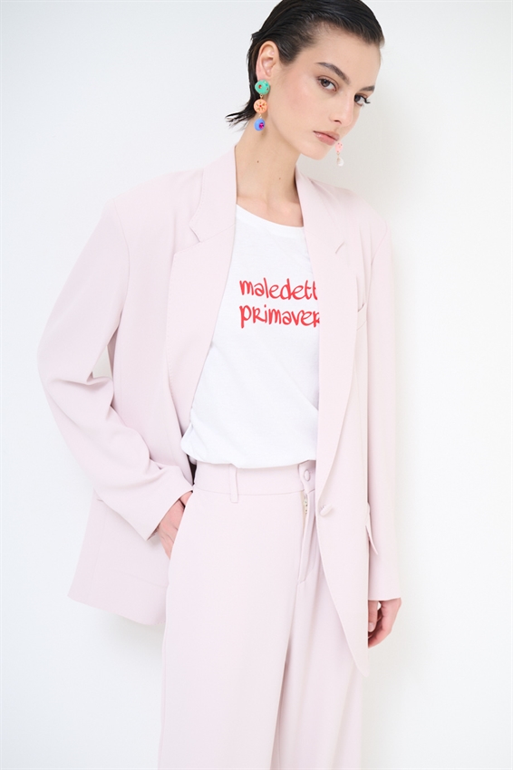 BLAZER MONOPETTO CON REVERS CLASSICI E UN BOTTONE