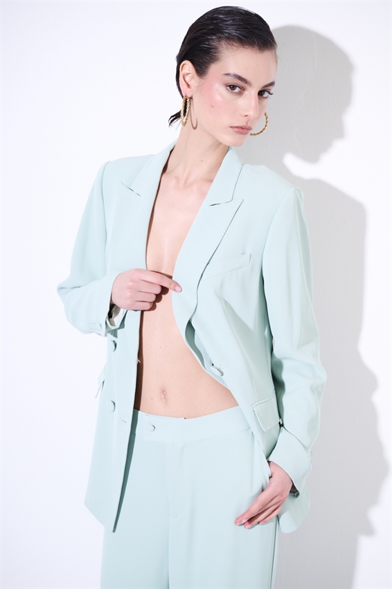 BLAZER MONOPETTO CON REVERS CLASSICI E UN BOTTONE