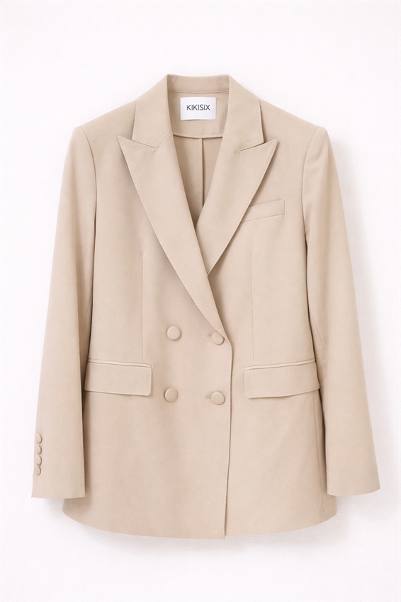 BLAZER DOPPIOPETTO CON REVERS LARGHI E 4 BOTTONI