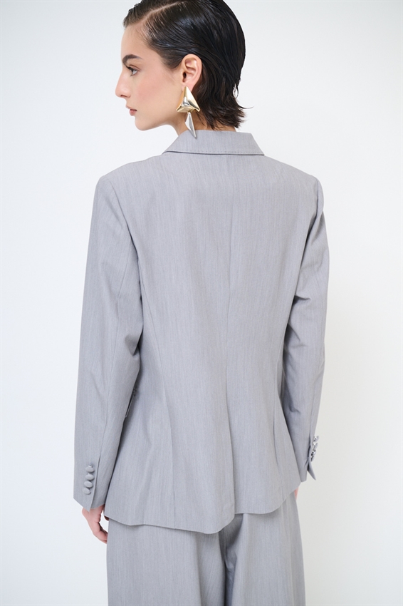 BLAZER DOPPIOPETTO CON REVERS LARGHI E 4 BOTTONI