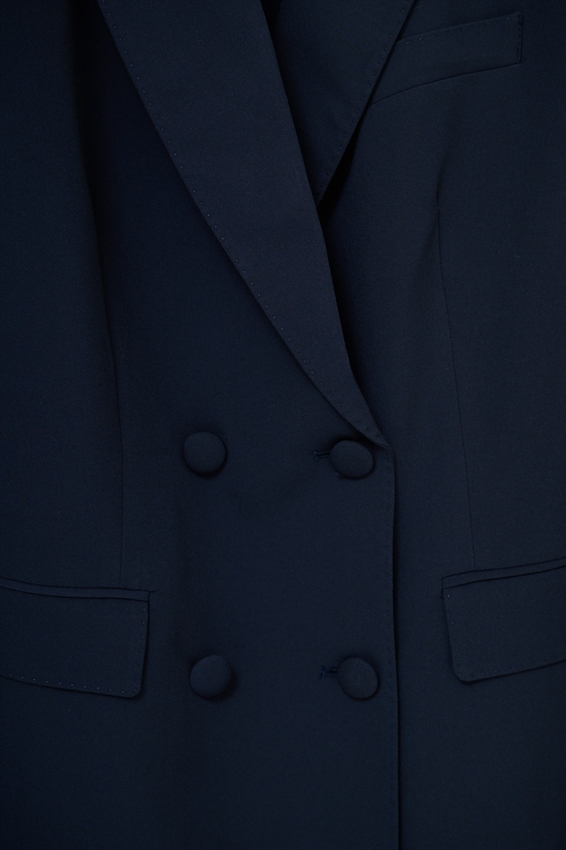 BLAZER DOPPIOPETTO CON REVERS LARGHI E 4 BOTTONI BLU