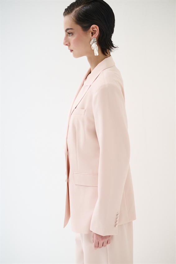 BLAZER DOPPIOPETTO CON REVERS LARGHI E 4 BOTTONI ROSA