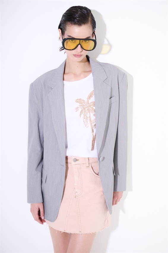 BLAZER MONOPETTO 1 BOTTONE E TASCHE A FILETTO