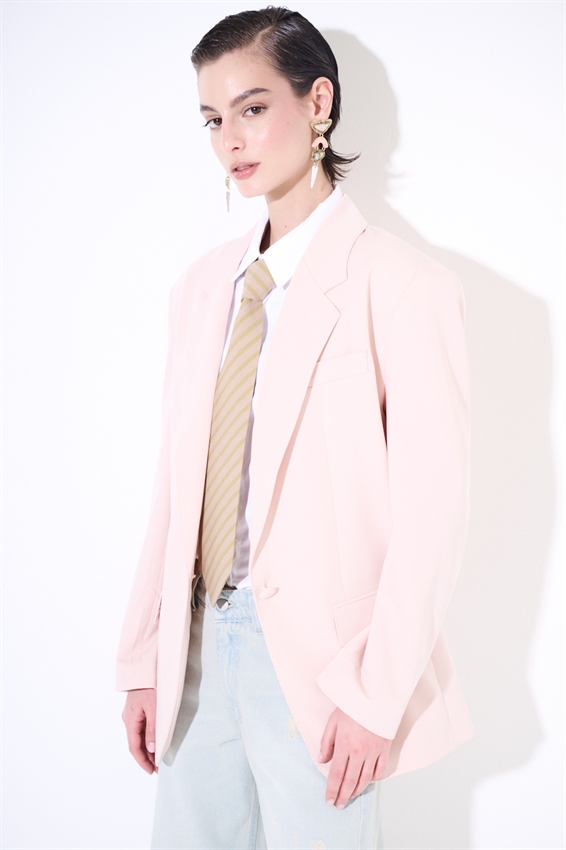 BLAZER MONOPETTO 1 BOTTONE E TASCHE A FILETTO