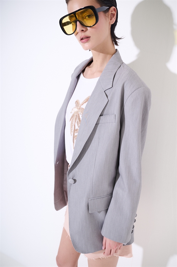 BLAZER MONOPETTO 1 BOTTONE E TASCHE A FILETTO