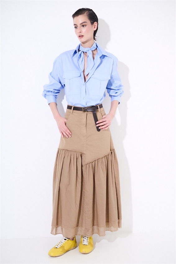 GONNA MIDI CON PATCH CAMMELLO