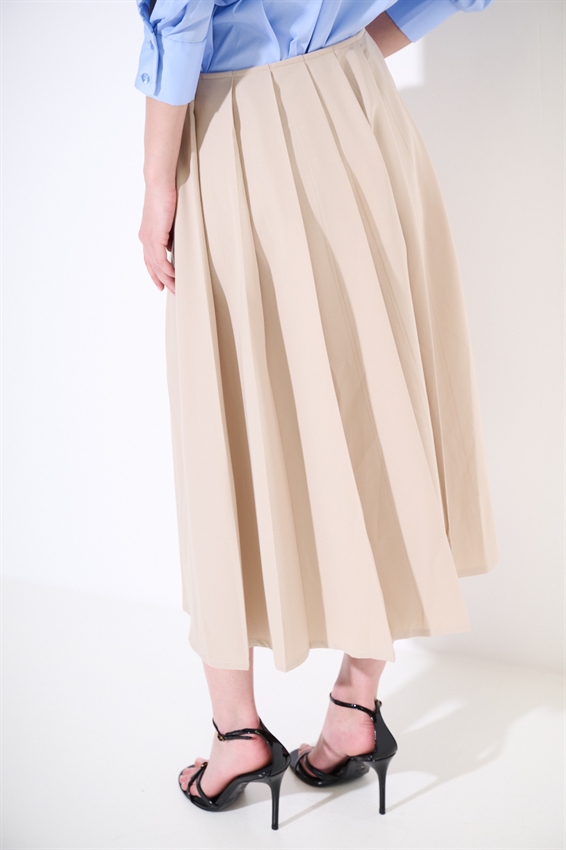 GONNA A PIEGHE KHAKI