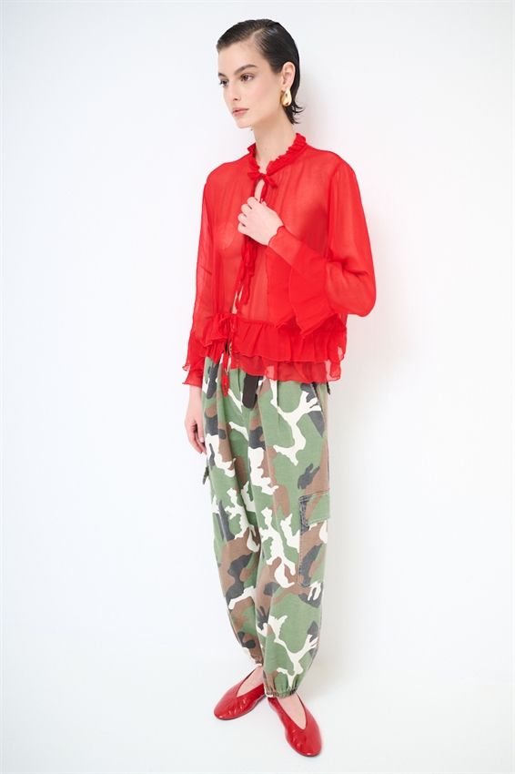 PANTALONE CARGO CON ELASTICO MIMETICO