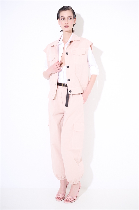 PANTALONE CARGO CON ELASTICO