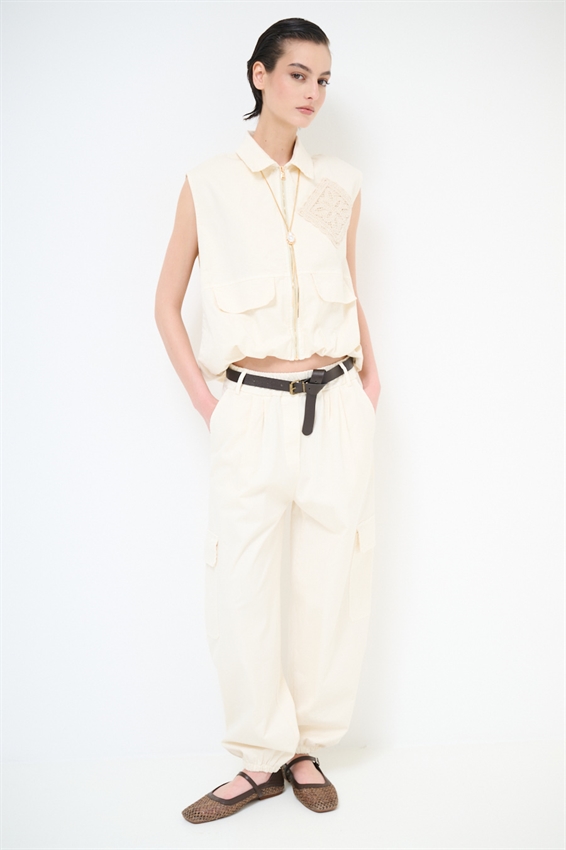 PANTALONE CARGO CON ELASTICO