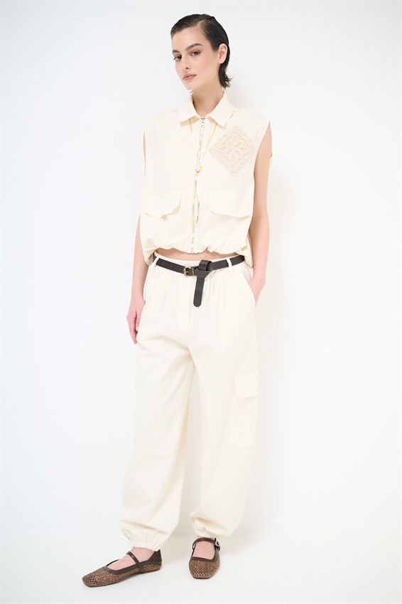 PANTALONE CARGO CON ELASTICO