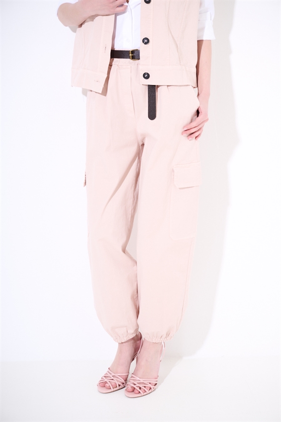 PANTALONE CARGO CON ELASTICO CIPRIA