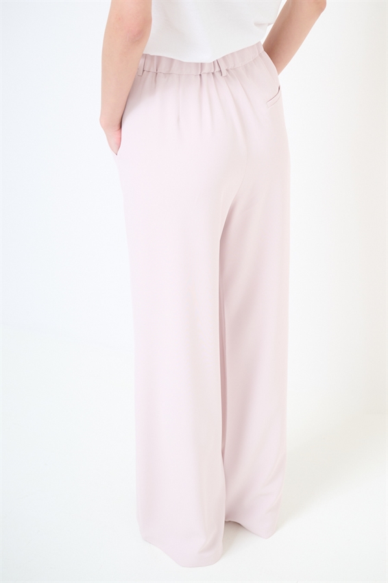 PANTALONE A GAMBA LARGA ROSA