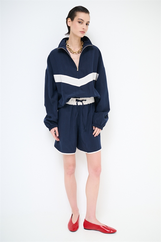 SHORTS BOXER CON BORDO A CONTRASTO