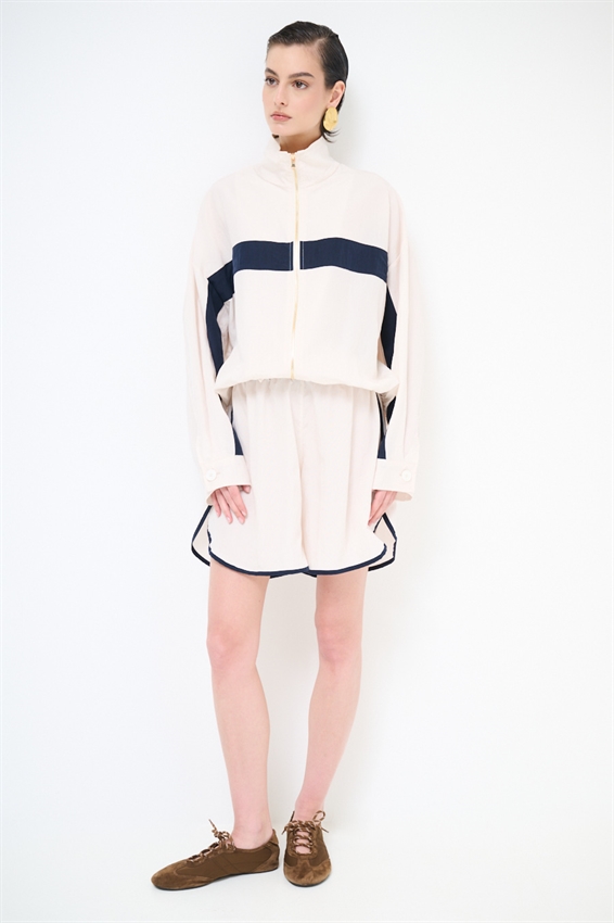 SHORTS BOXER CON BORDO A CONTRASTO