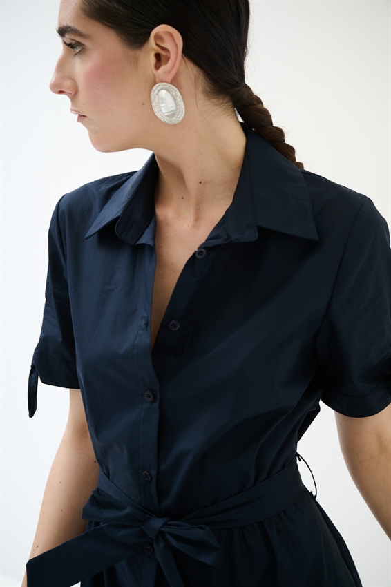 ABITO CHEMISIER CON FIOCCO SU MANICA