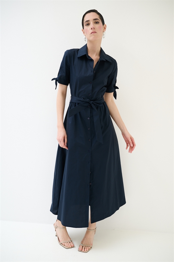 ABITO CHEMISIER CON FIOCCO SU MANICA