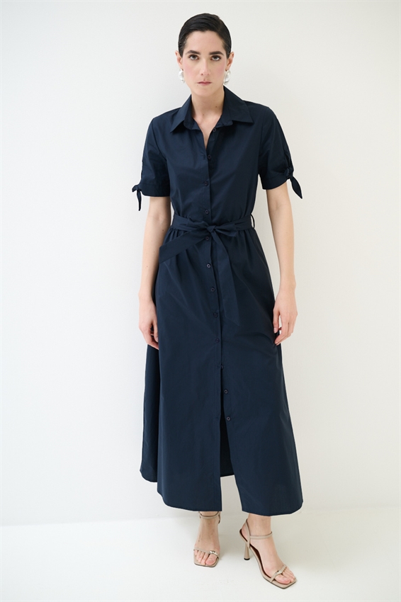 ABITO CHEMISIER CON FIOCCO SU MANICA