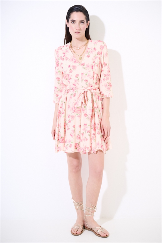 ABITO CORTO CON SCOLLO A V E CINT. A FANTASIA