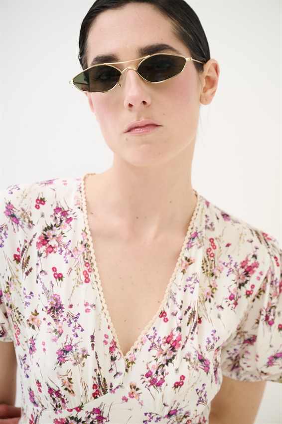 ABITO LUNGO CON SCOLLO A V E PASSAMANERIA A FANT.