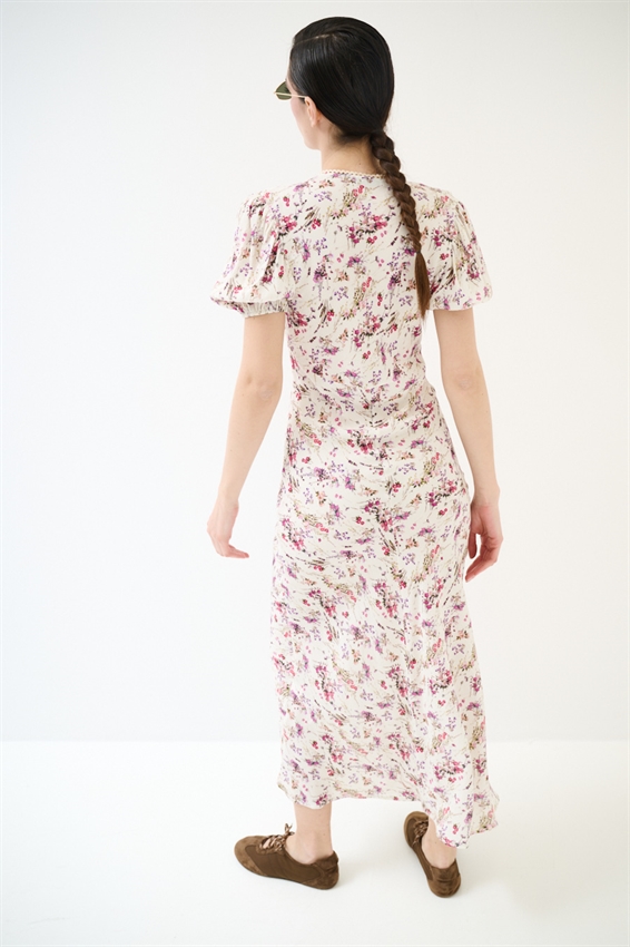 ABITO LUNGO CON SCOLLO A V E PASSAMANERIA A FANT.