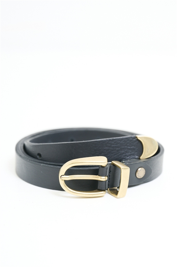 CINTURA PELLE CON FIBBIA LAVORATA