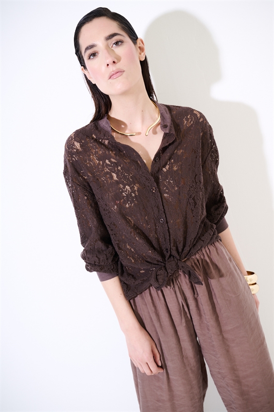 CAMICIA OVER COLLO COREANA MORO